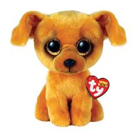 Ty Beanie boo's zuzu lightbrown dog, 15cm - thumbnail