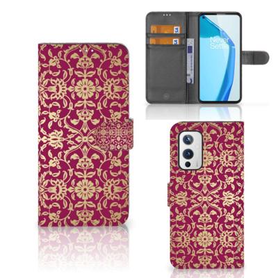 Wallet Case OnePlus 9 Barok Pink Wallet Case OnePlus 9 Barok Pink