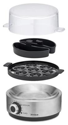 Trisa Vario Eggs Eierkoker RVS, Zwart