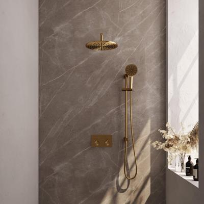 Gold Edition thermostatische inbouw regendouche met drukknoppen - SET70