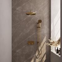 Gold Edition thermostatische inbouw regendouche met drukknoppen - SET70 - thumbnail