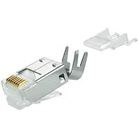 Telegärtner 100023019 Telegärtner RJ45-stekker 100023019 Stekker, recht Aantal polen: 8 Aantal polen (sensoren) 8 Zilver 1 stuk(s) - thumbnail