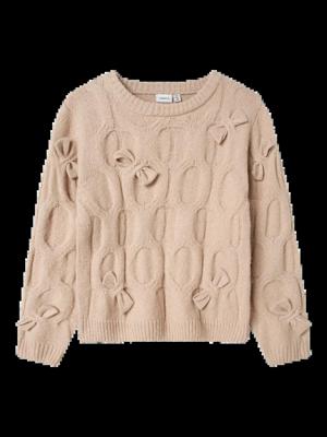 Name it winter sweater meisjes - beige - regular fit, gebreid - NkfOlivia