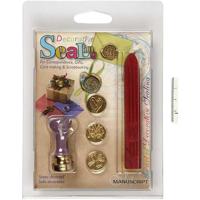 Creativ Company Zegel set, hart, klaver, vlinder, d 18 mm, 1 set - thumbnail