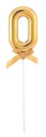 Taart Topper Cijfer 0 Goud - thumbnail