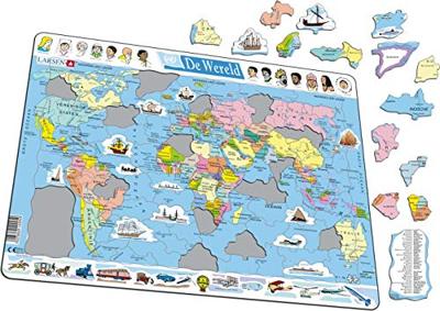 Selecta Larsen kaart wereld, 107st. Selecta Larsen kaart wereld, 107st.