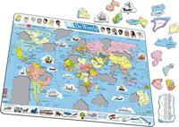 Selecta Larsen kaart wereld, 107st. - thumbnail
