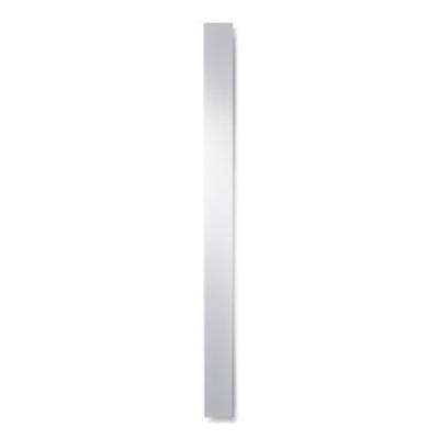 Vasco Beams Mono designradiator aluminium verticaal 1800x150mm 671W - aansluiting 0066 zwart structuur (RAL9005) 258015180mb1400