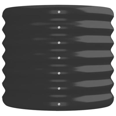 VidaXL Plantenbak 224x40x36 cm gegalvaniseerd staal antracietkleurig VidaXL Plantenbak 224x40x36 cm gegalvaniseerd staal antracietkleurig