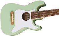 Fender Fullerton Strat Uke WN White Pickguard Surf Green elektrisch-akoestische ukelele - thumbnail