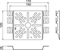 OBO Bettermann 7084773 Montageplaat Metaal 1 stuk(s) - thumbnail