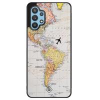 Samsung Galaxy A32 5G hoesje - Wereldkaart - thumbnail