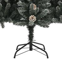 Kunstkerstboom met standaard 210 cm PVC groen - thumbnail