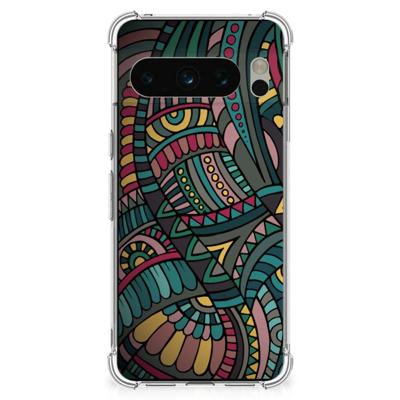 Google Pixel 8 Pro Doorzichtige Silicone Hoesje Aztec Google Pixel 8 Pro Doorzichtige Silicone Hoesje Aztec