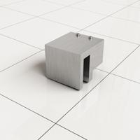 Wiesbaden Glaskoppeling Slim Voor Stabilisatiestang RVS - thumbnail