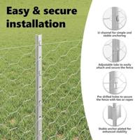 VidaXL Hek met paal zilver 0,6 x 50 m staal - thumbnail
