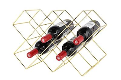 ECHTWERK Keukenaccessoires (Wijnrek voor 8 flessen, Goud)