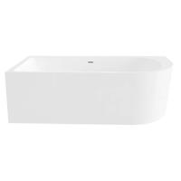 Best Design Ligbad Living Half Vrijstaand 180x80 Links Mat Wit - thumbnail