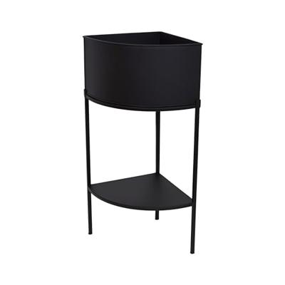 LOFT42 Flora hoek plantenbak - Metaal - Zwart