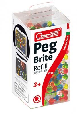 Quercetti navulling insteek pinnen met licht, 180dlg.