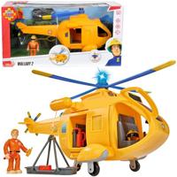 Simba helikopter Wallaby 2 Brandweerman Sam 34 cm oranje - thumbnail