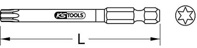 KS Tools 918.3556 9183556 Torx-bit T 15 Speciaal staal Vernikkeld E 6.3 5 stuk(s)