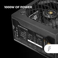 Voedingsbron Mars Gaming MPB1000PSI ATX 1000 W 80 Plus Gold - thumbnail