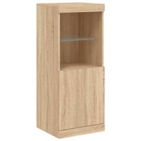 Dressoir met LED-verlichting 41x37x100 cm sonoma eikenkleurig - thumbnail