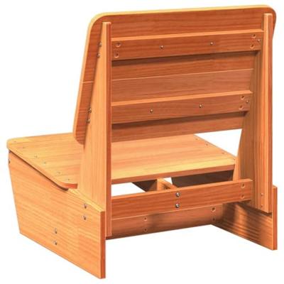 Tuinstoel 60x64x70,5 cm massief grenenhout wasbruin