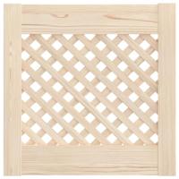 Kastdeuren met latwerk 2 st 39,5x39,5 cm massief grenenhout - thumbnail