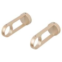 Wandsteun gordijnroede Oval - rosé goud - Ø28mm - S/2 (2016356) - thumbnail