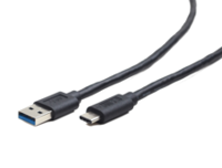Gembird CCP-USB3-AMCM-6 1.8m USB C USB A Zwart USB-kabel - thumbnail
