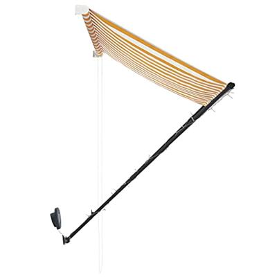 VidaXL Luifel uittrekbaar met led 250x150 cm geel en wit