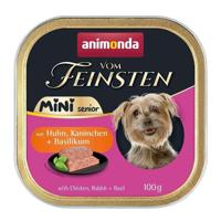 ANIMONDA Vom Feinsten Senior Mini Chicken with rabbit and basil - natvoer voor honden - 100g - thumbnail