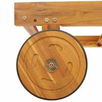 Ligstoel 1-persoon 2 pcs Rood 40 x 40 x 40cm Massief acaciahout - thumbnail