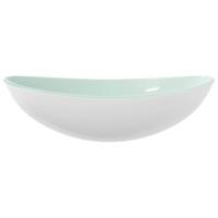 VidaXL Wasbak 54,5x35x15,5 cm gehard glas wit - thumbnail