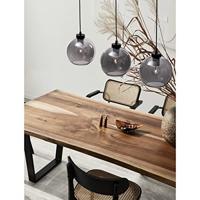 Lyora HanglampPalmer 3-lichts recht zwart met smoke glas - 9241150 - thumbnail