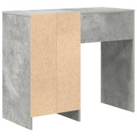 Bureau met lade Beton Grijs 90 x 37,5 x 75 cm Bewerkt hout - thumbnail