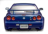 Killerbody Nissan Skyline R34 195mm gespoten - Blauw - thumbnail
