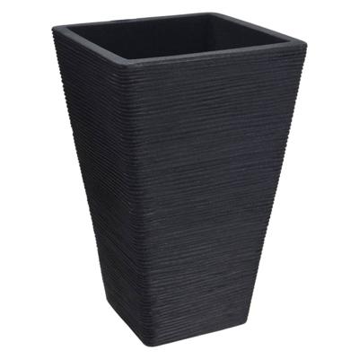 ProGarden bloempot geribbeld 55 cm antracietkleurig ProGarden bloempot geribbeld 55 cm antracietkleurig
