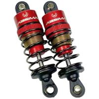 Absima aluminium schokdempers, rood, 55mm voor 1/10 auto - thumbnail