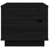 Salontafel 40x50x35 cm massief grenenhout zwart - thumbnail