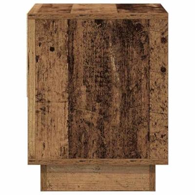 Nachtkast met lade 2 pcs Oud hout 45 x 34 x 44 cm Bewerkt hout