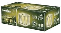 Bolsius - Professional Relight Houder Ribbed Transparant - 6 stuks - thumbnail