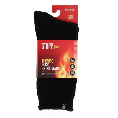 Stapp heat unisex socks 1- pack 70101 | zwart 6990 | maat 35 - 8721198028974