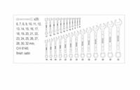 Steeksleutels 6-32 mm 25-delig Yato YT-0365 - thumbnail