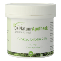 Natuurapotheek Ginkgo biloba 24% 50mg 100 Capsules - thumbnail