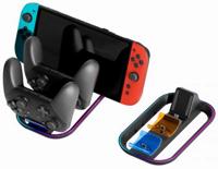 Nacon Nintendo Switch 2 Oplader voor 2 Pro Controllers en Console - thumbnail