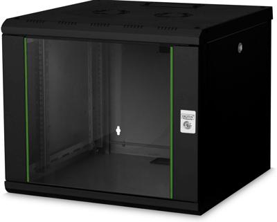Digitus DN-19 09U-6/6-SW rack 9U Wandrek Zwart Digitus DN-19 09U-6/6-SW rack 9U Wandrek Zwart