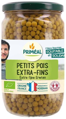 Primeal Doperwten extra fijn bio 660 Gram